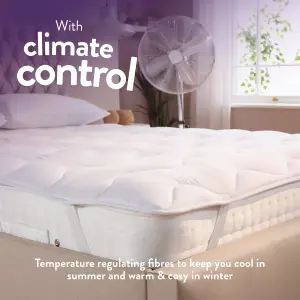 Sleep Soundly Climate Control 2.5cm Double Mattress Topper