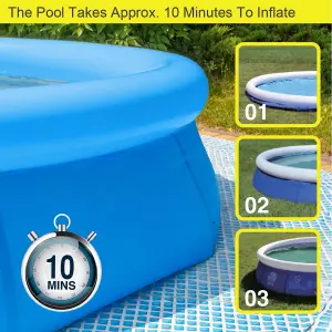 Avenli 12ft Diameter Inflatable Prompt Set Pool