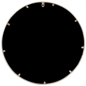 Berkfield Garden Mirror Sand 60x2.5 cm Iron Round for Outdoor Use