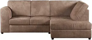 Jumbo Cord (High Back) 4 Seater Corner Sofa