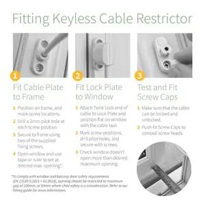 TruMAX Keyless Cable Restrictor (5 Pack) - White