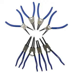 6" 7" 9" and 12" Circlip Plier Pliers Sets Internal External Bent and Straight