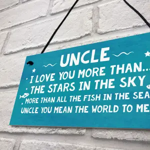 Birthday Gifts For Uncle Christmas Gift Hanging Plaque Uncle Gift From Niece Or Nephew