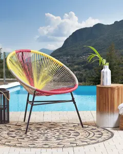 Garden Chair ACAPULCO PE Rattan Yellow