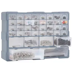 Berkfield Multi-drawer Organiser with 40 Drawers 52x16x37.5 cm