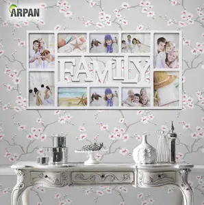 Arpan Family 10 Multi Aperture Photo Picture Frame - Holds 6 X 6''X4'' Photos, 4 X 5''X7'' Photos - White