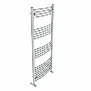 Right Radiators 1400x600 mm Curved Heated Towel Rail Radiator Bathroom Ladder Warmer Chrome