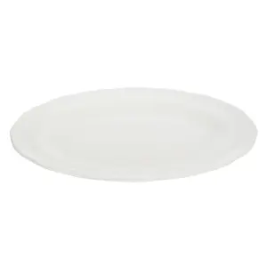 Essentials by Premier Quinn Embossed White Platter