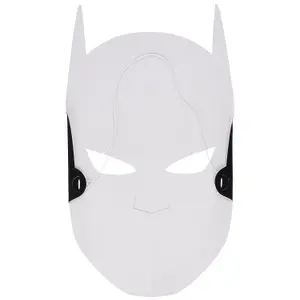 Batman Paper Party Mask (Pack of 8) Blue/Black (One Size)