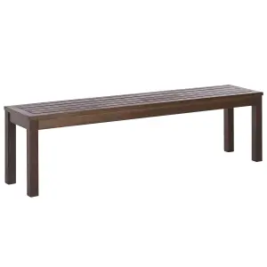 Garden Bench TUSCANIA Wood Dark Wood