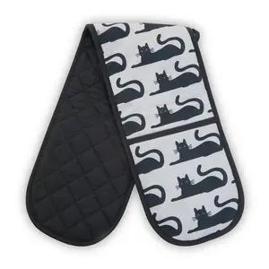 Maison by Premier Black Cat Double Oven Glove