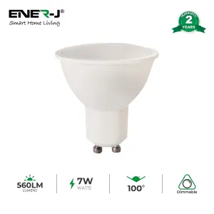 7W LED Dimmable Bulb 500Lm 3000K pack of 10pcs, Equivalent to 50W/60W Halogen Lamp