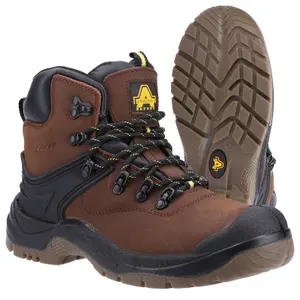 Amblers FS197 Waterproof Safety Work Boots Brown (Sizes 4-14)