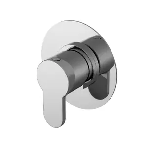 Contemporary Concealed Lever Handle 2/3/4 Way Shower Diverter - Chrome