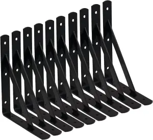 EAI - Strong Arm Shelf Bracket 500x330x30x4mm - Black - Pack of 10