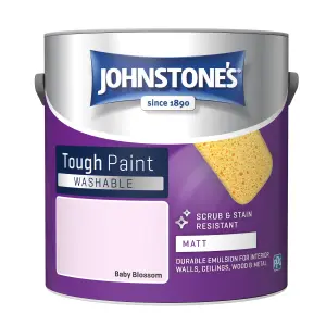 Johnstone's Washable Matt Tough Paint Baby Blossom - 2.5L