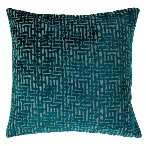 Paoletti Delphi Velvet Jacquard Feather Rich Cushion