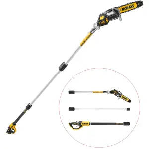 Dewalt DCMPS567N 18v XR Brushless Pole Saw Chainsaw Pruner Split Shaft + Gloves