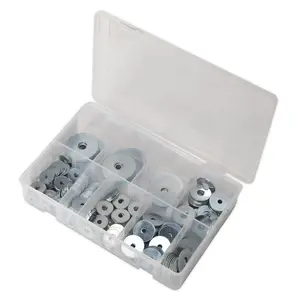 Sealey Repair Washer Assortment 240 Pieces M5-M10 Metric Zinc Plated AB059RW