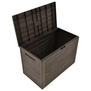 Berkfield Garden Storage Box Brown 78x44x55 cm