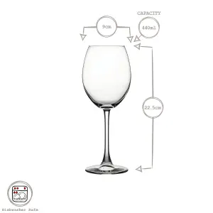 Pasabahce Enoteca Wine Glasses - 440ml - Pack of 2