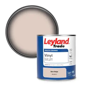 Leyland Trade Vinyl Matt Walls & Ceilings Emulsion Paint Bare Beige (PPG1067-2) 1L