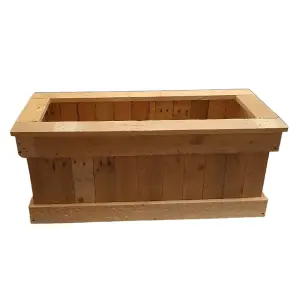 Garden Planter Made from RECYCLED WOOD for Garden Patio Outdoor LARGE 90 CM