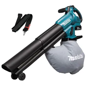 Makita DUB187Z 18V LXT Brushless Cordless Leaf Blower Vacuum + Bag + T Nozzle +