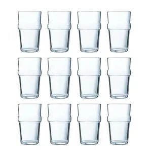 URBNLIVING 12cm Height Set of 12 Tumbler Drinking Glass 320ml