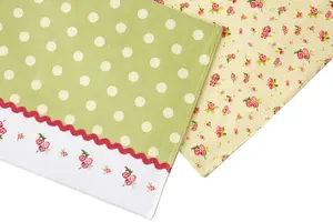 Practical Set Of Four Rose Cottage Placemats, Stylish Placemats Set Of 4, Reversible Placemats For Table