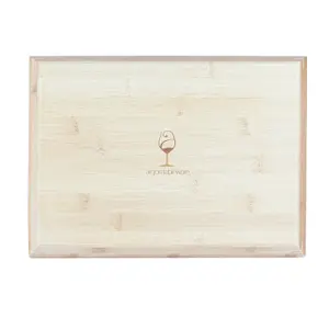 Argon Tableware - Bamboo Serving Tray - 33 x 25cm - Pack of 3