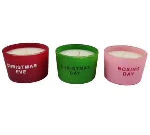 Christmas Candle Set Christmas Eve Christmas Day Boxing Day Scented Candles 23H