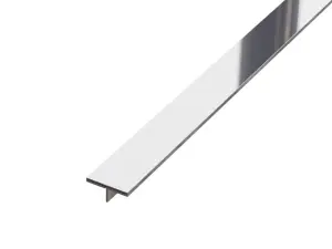 ILCOM decorative profile Ts 15mm x 2440mm x 0.6mm Silver Polished Stainless Steel