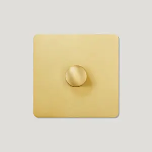 KEPLER 1G Knurled Dimmer Switch - Brass