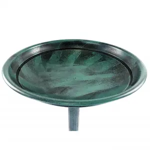 Oypla Traditional Ornamental Garden Pedestal Bird Bath Outdoor Water