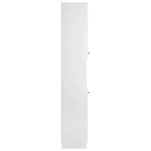 Berkfield Bathroom Cabinet White 32x34x188.5 cm Engineered Wood