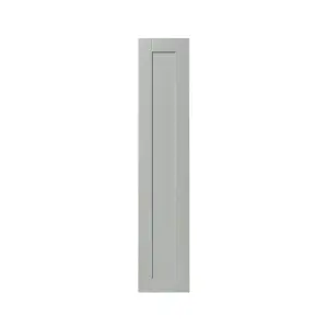 GoodHome Alpinia Matt grey wood effect Shaker Tall larder Cabinet door (W)300mm (H)1467mm (T)18mm