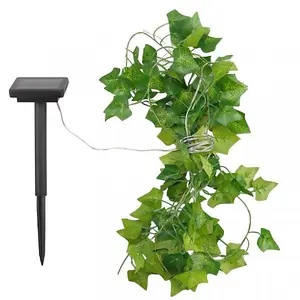 Smart Garden Solar Ivy Firefly Leaves String Lights Warm White 30 LEDs 4.9m