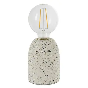 Luminosa Terrazzo 1 Light Table Light White (Base only), E27