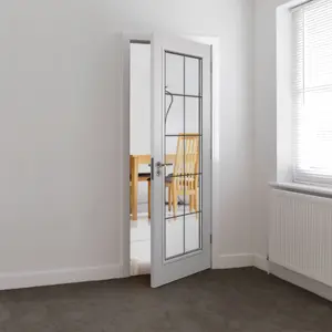 Decima White Glazed Internal Door