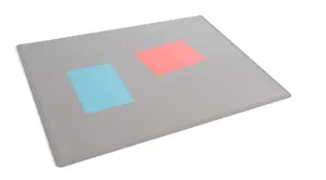 Durable Clear Overlay Non-Slip Desk Mat Notes Protector Pad - 53x40 cm - Grey