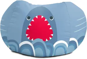 rucomfy Printed Indoor Shark Animal Children's Medium Beanbag