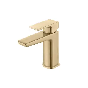 Hoveton Brass effect Basin Mono mixer Tap