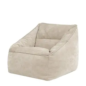 icon Natalia Chenille Armchair Bean Bag Natural Giant Bean Bag Chair