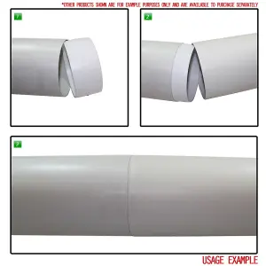 Kair Plastic Ducting Pipe 150mm - 6 inch / 350mm Short Length -Rigid Straight Duct Channel