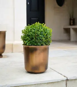 Outdoor Hampton Copper Metal Planter H28Cm W27.5Cm