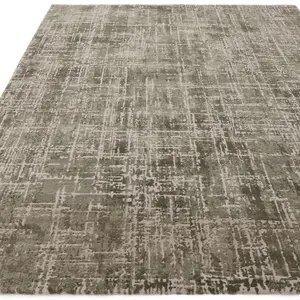 Abstract Green Luxurious Modern Easy To Clean Rug For Dining Room Bedroom & Living Room-200cm X 290cm