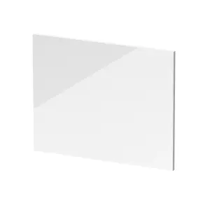 700mm Waterproof Square Shower Bath End Panel - Gloss White