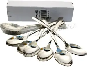 12Pc Tablespoons Dessert Spoon Cutlery Table Coffee Spoon Stainless Steel Kitchen Serving