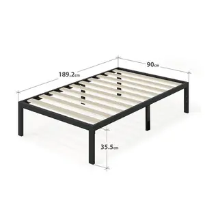 Chicoine Minimalist Metal Bed Frame Single (3')